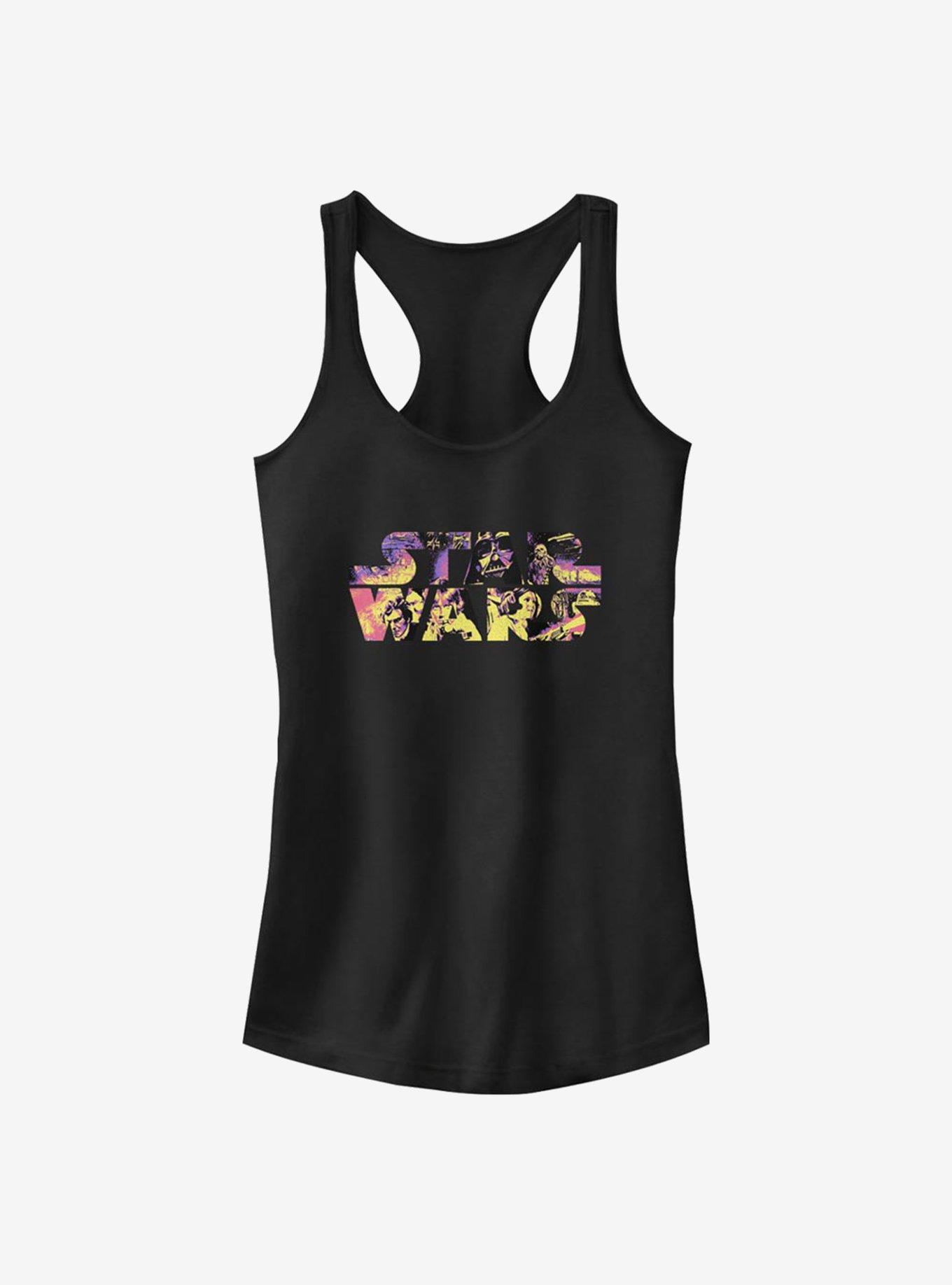 Star Wars Logo Poster Movie Scenes Girls Tank, , hi-res