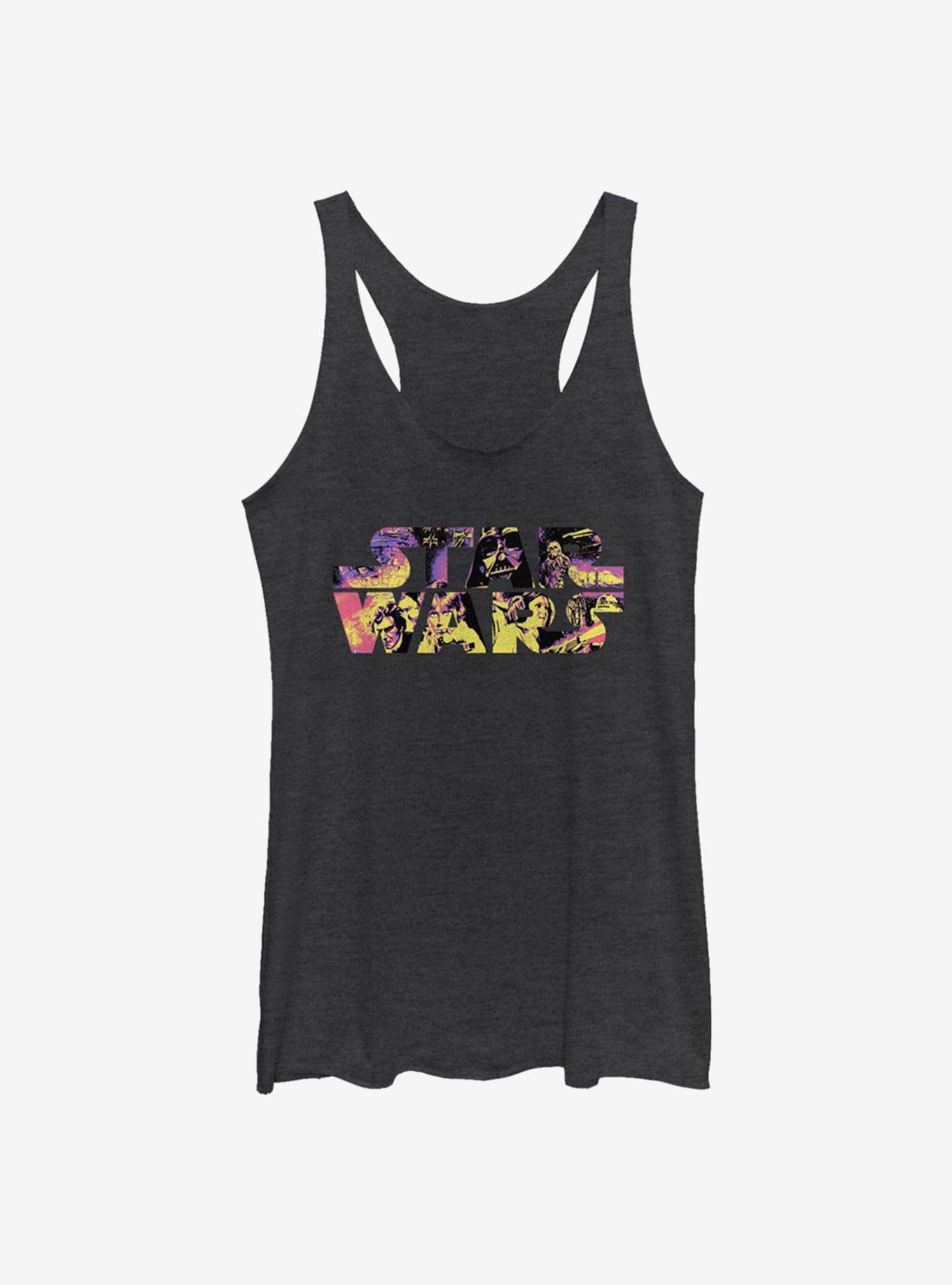 Star Wars Logo Poster Movie Scenes Girls Tank, , hi-res