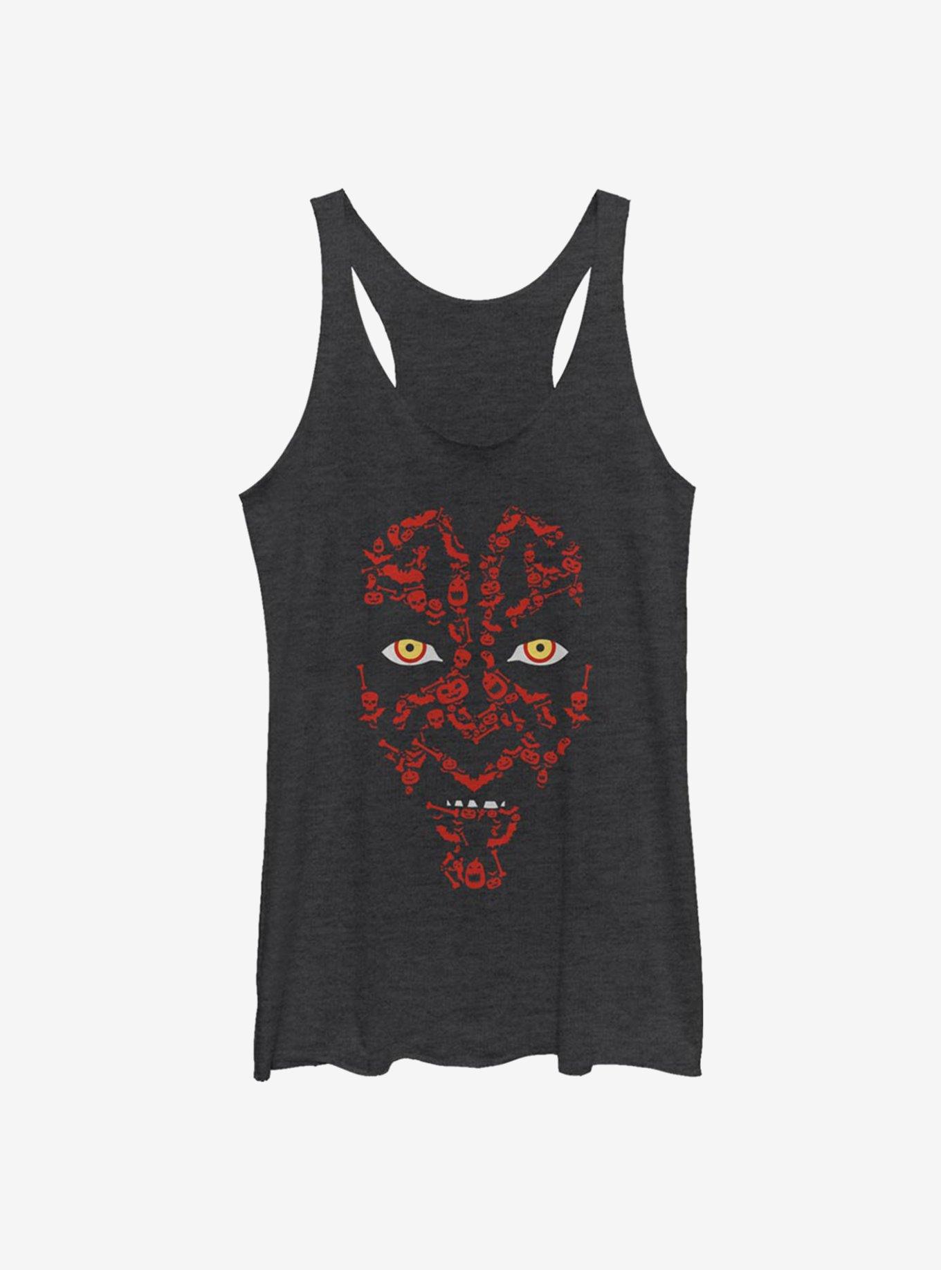 Star Wars Maul Halloween Icons Girls Tank, BLK HTR, hi-res