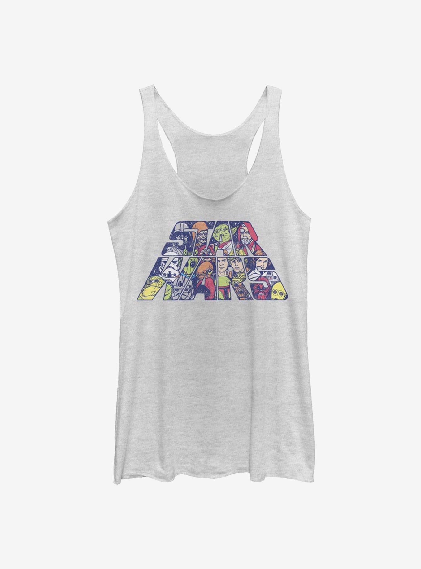 Star Wars Slant Characters Logo Girls Tank, , hi-res