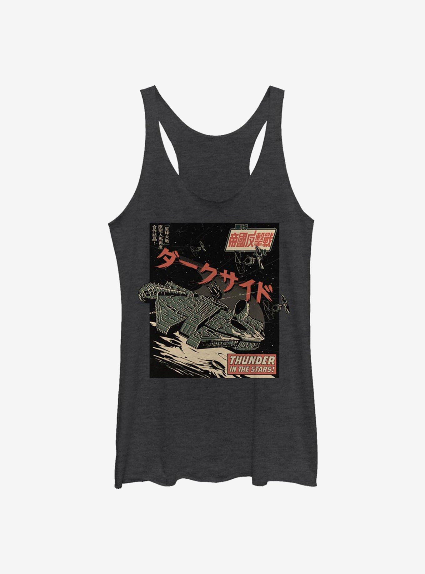 Star Wars Warp Speed Girls Tank, BLK HTR, hi-res