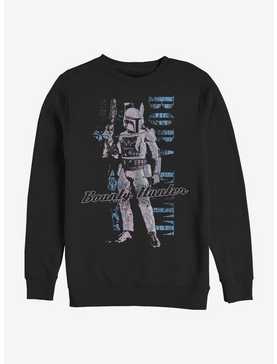 Star Wars Distressed Boba Crew Sweatshirt, , hi-res