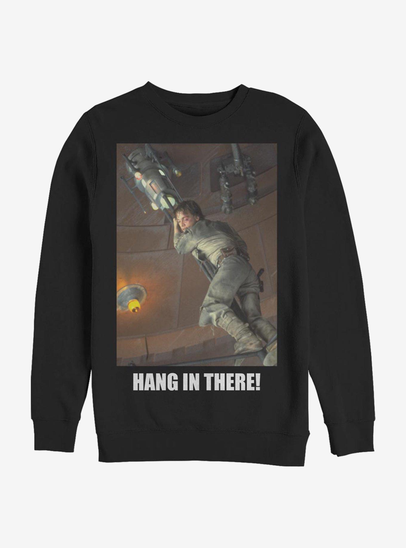 Star Wars Hang In There Luke Crew Sweatshirt, BLACK, hi-res