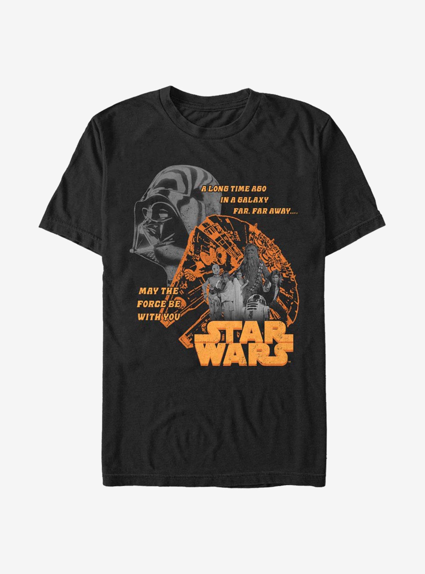 Star Wars Minimal Color Poster T-Shirt, BLACK, hi-res