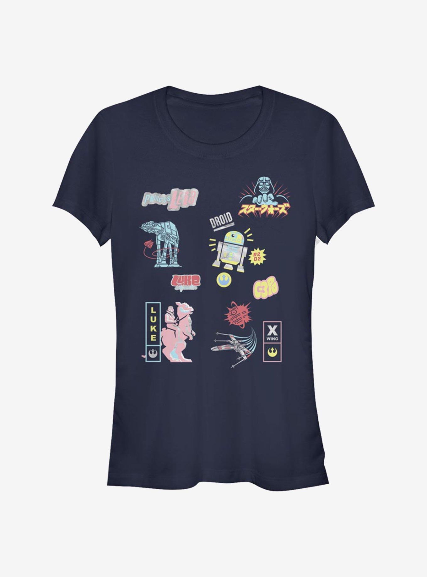 Star Wars Character Glitch Girls T-Shirt, , hi-res