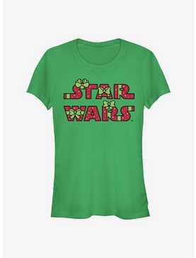 Star Wars Holiday Logo Sleeve Girls T-Shirt, , hi-res