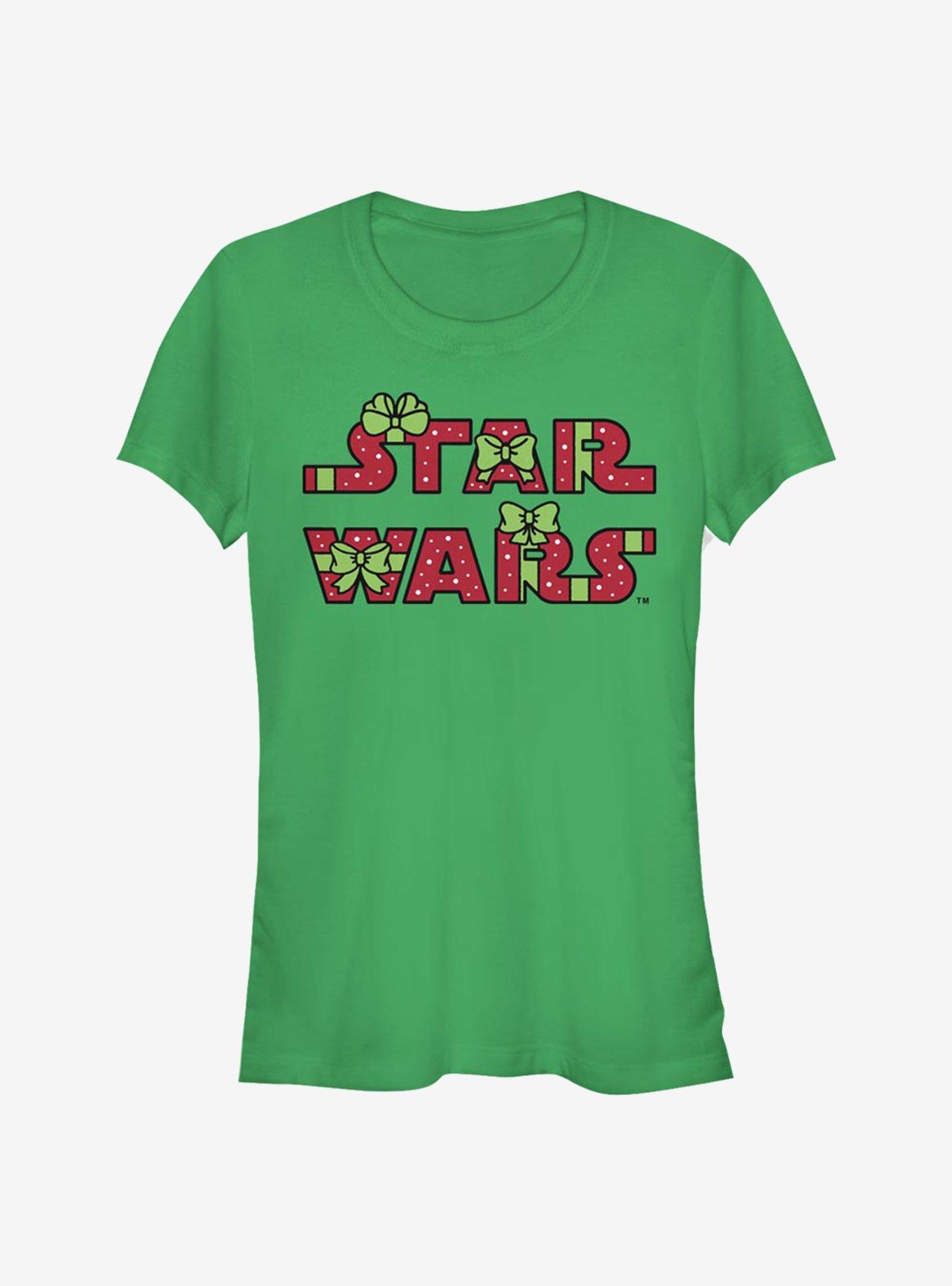 Star Wars Holiday Logo Sleeve Girls T-Shirt, , hi-res