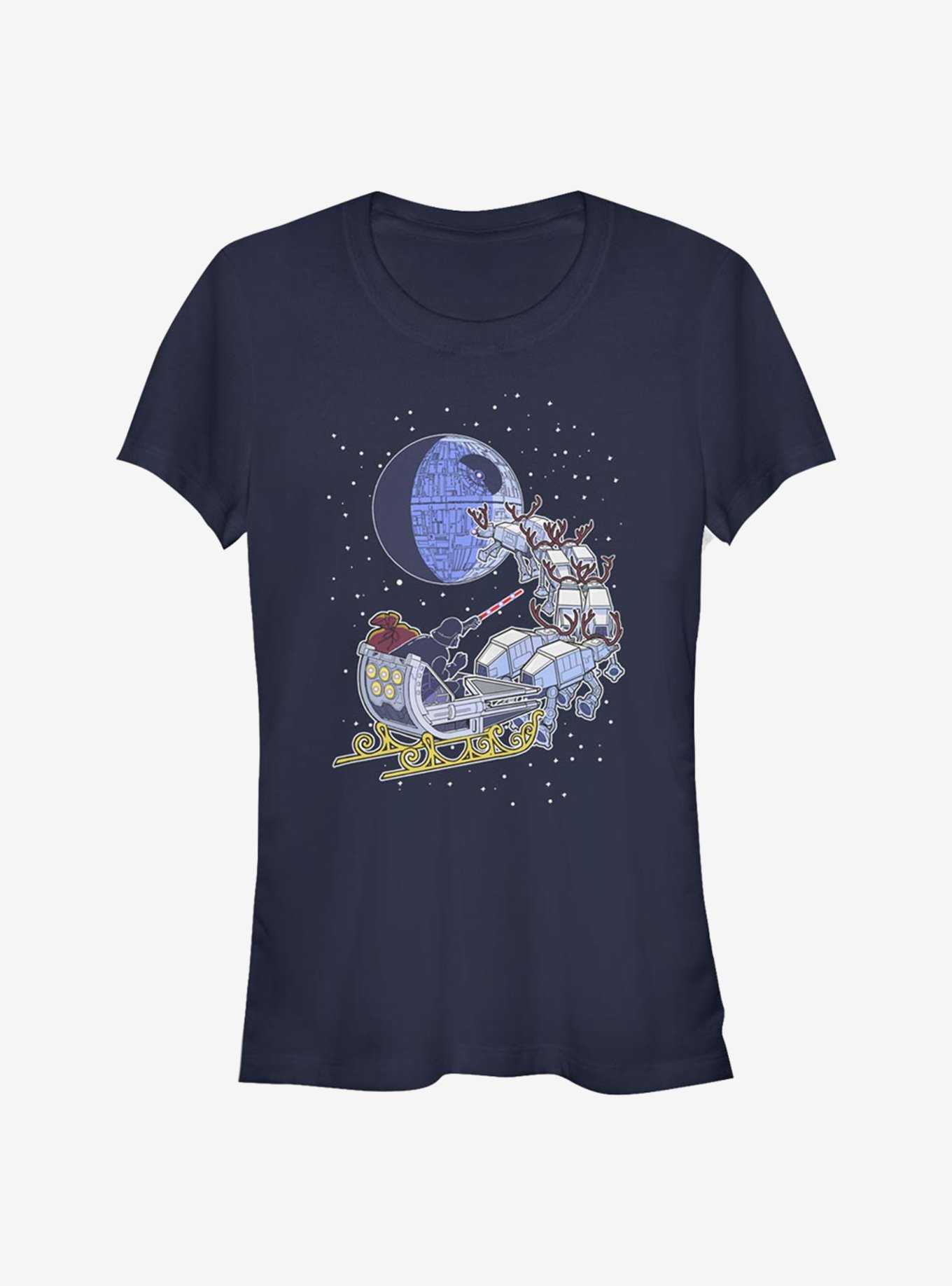 Star Wars Vader Sleigh Girls T-Shirt, , hi-res