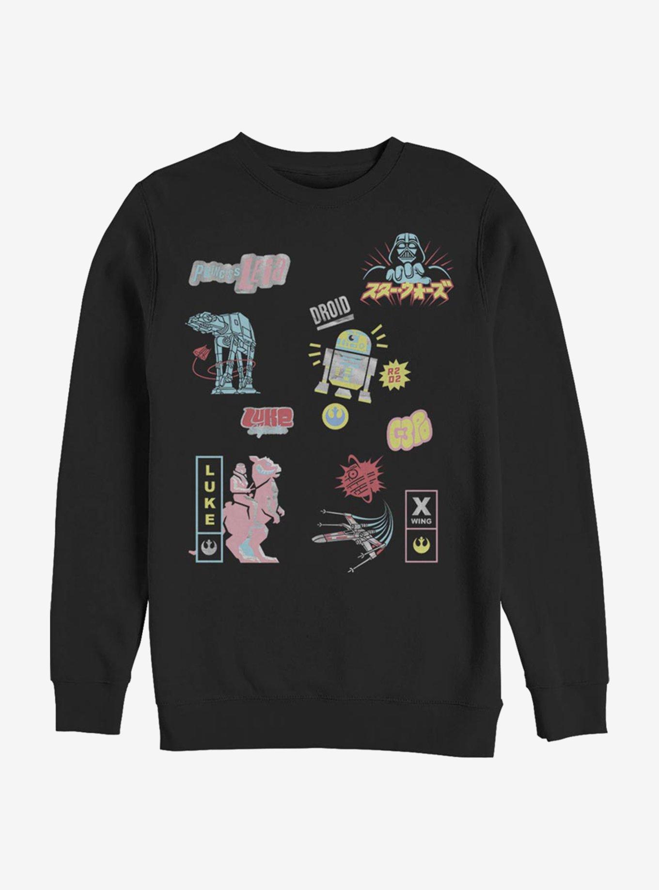 Star Wars Character Glitch Crew Sweatshirt, , hi-res