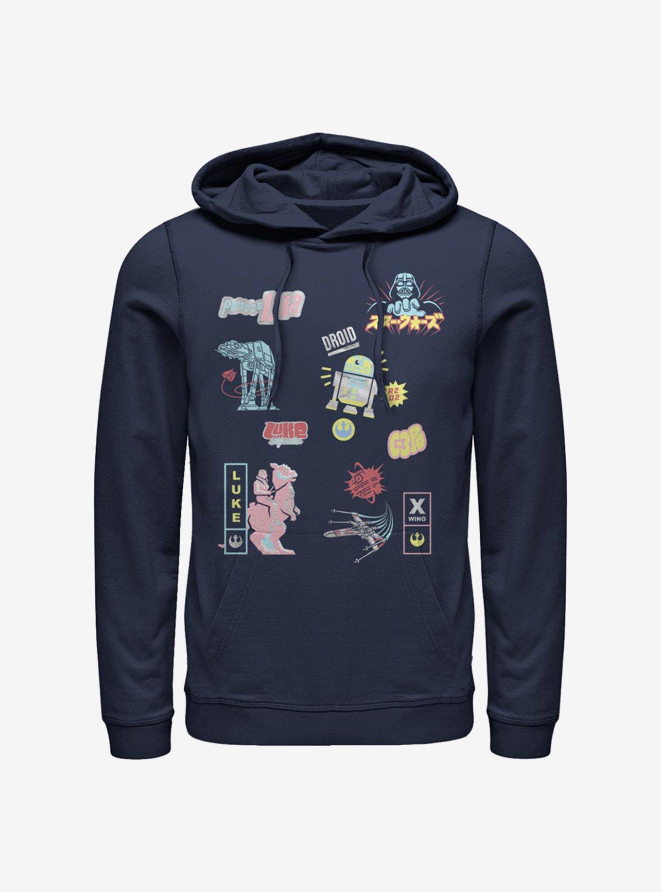 Star Wars Character Glitch Hoodie, NAVY, hi-res