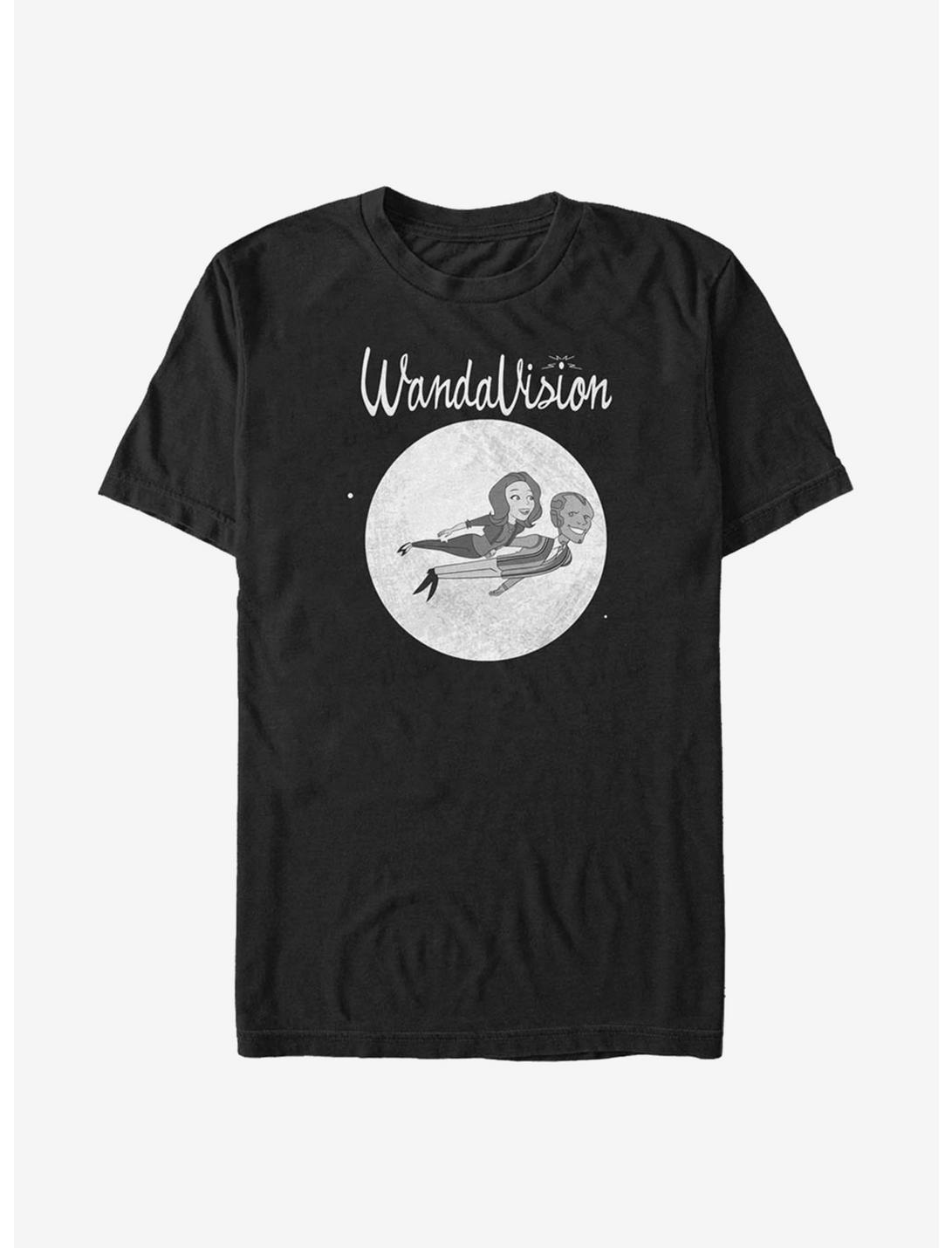 Marvel WandaVision Flying Cartoon T-Shirt, BLACK, hi-res