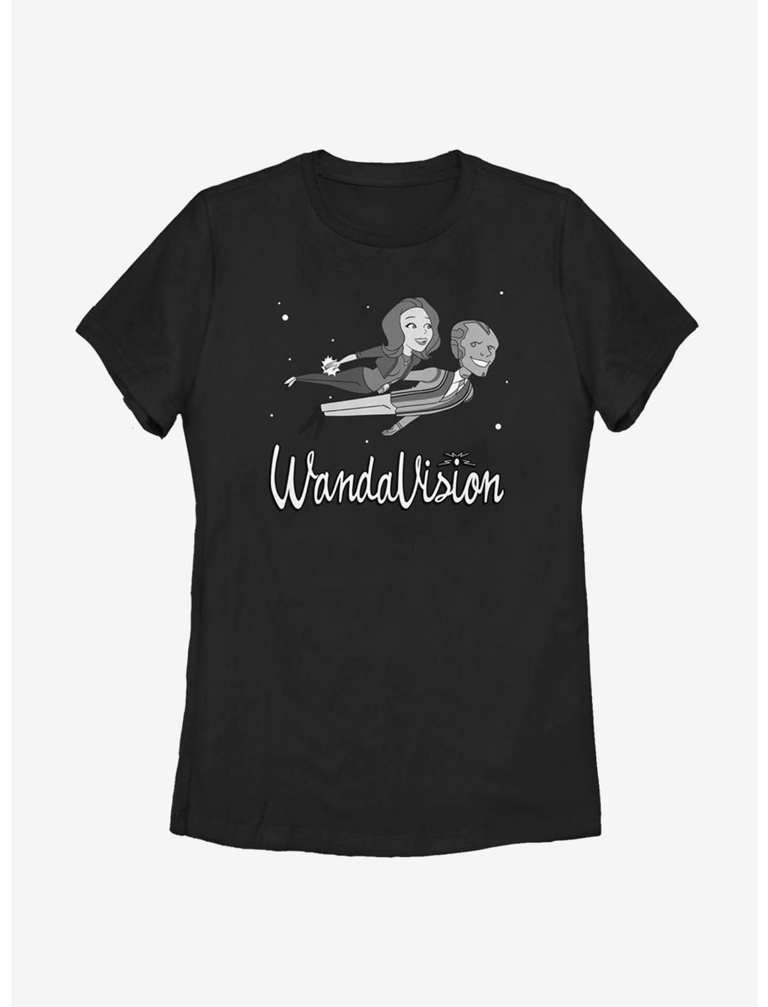 Marvel WandaVision Flying Stars Womens T-Shirt, BLACK, hi-res