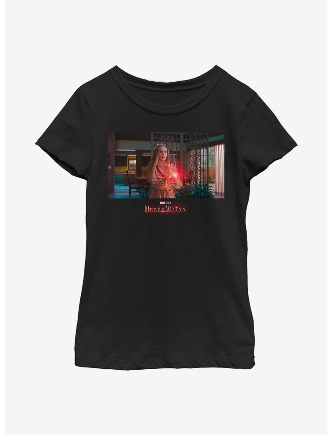 Marvel WandaVision Scarlet Vision Youth Girls T-Shirt, BLACK, hi-res