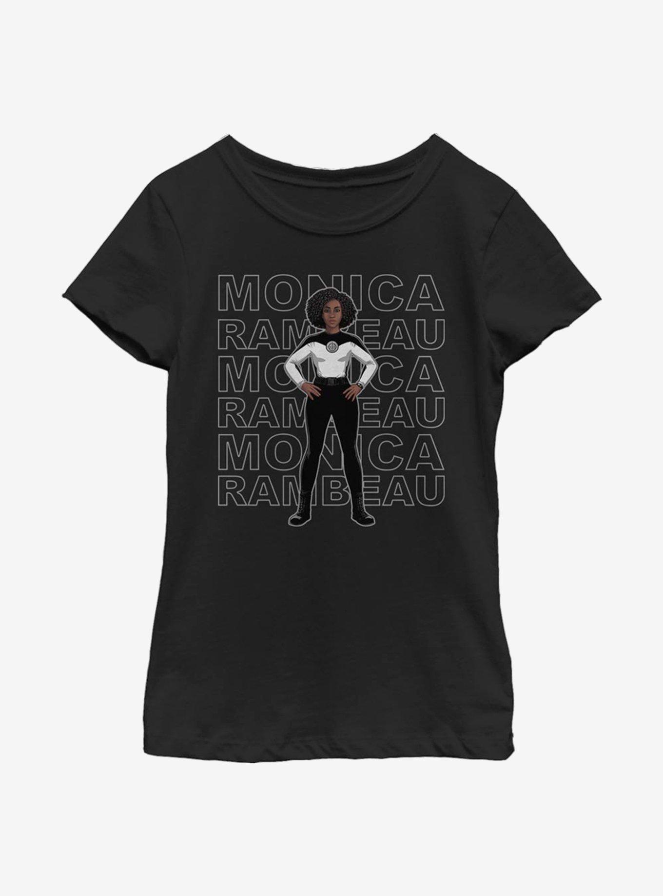 Marvel WandaVision Agent Stack Youth Girls T-Shirt, BLACK, hi-res