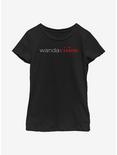 Marvel WandaVision Modern Logo Youth Girls T-Shirt, BLACK, hi-res