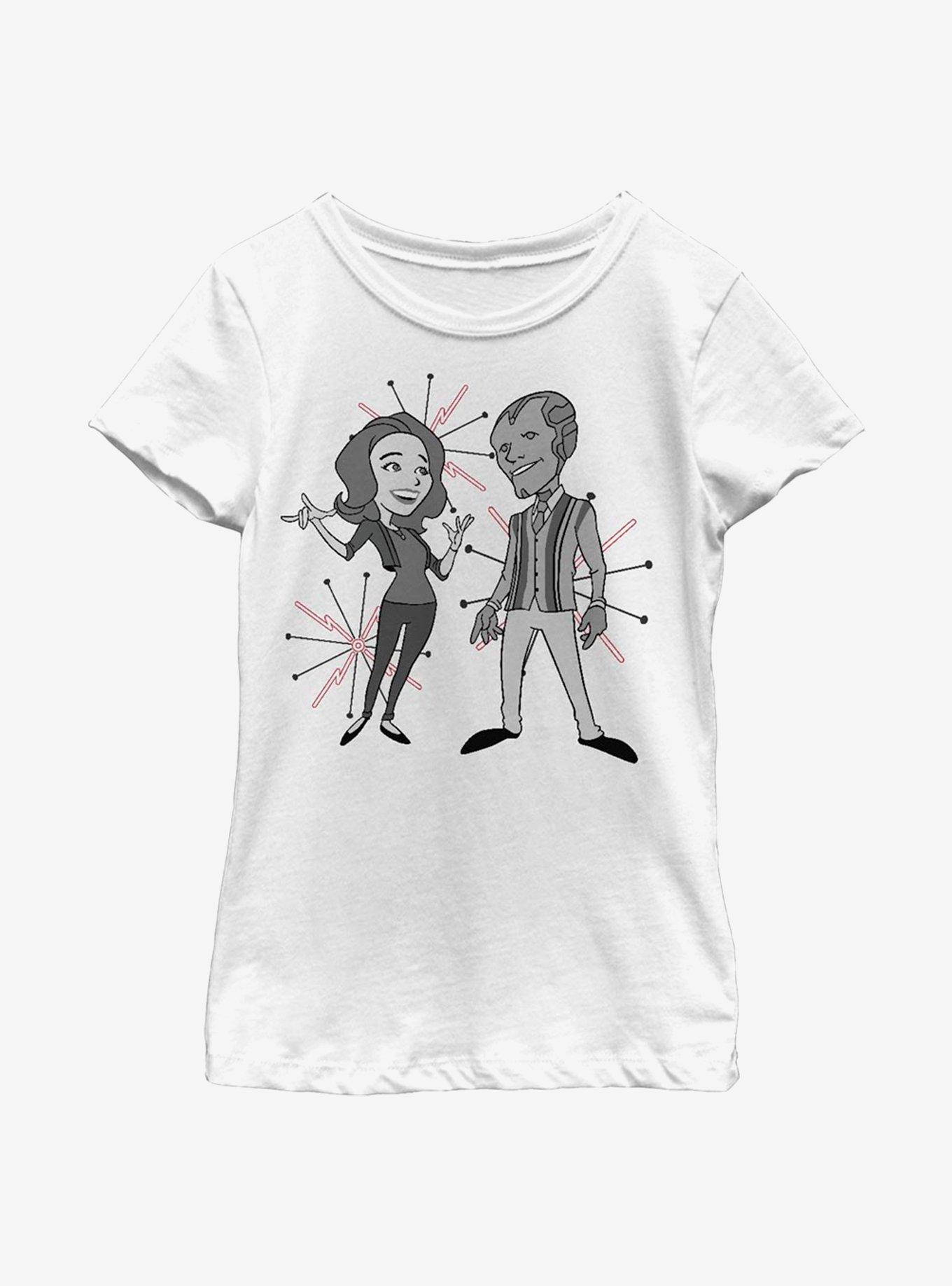 Marvel WandaVision The Couple Youth Girls T-Shirt, , hi-res