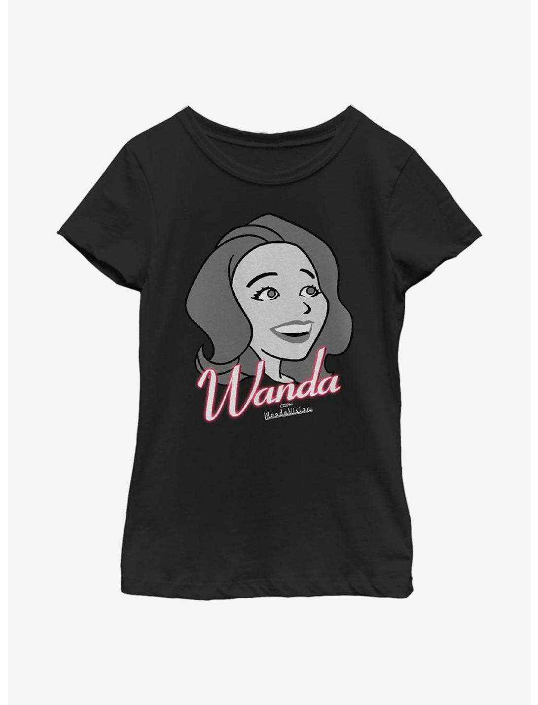 Marvel WandaVision Wanda Smiles Youth Girls T-Shirt, BLACK, hi-res