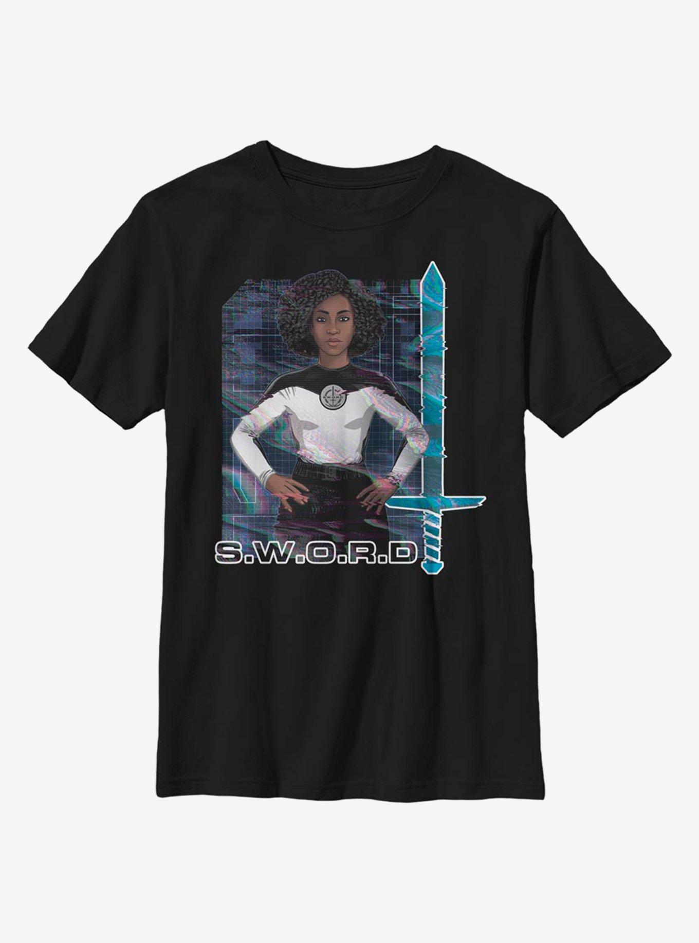 Marvel WandaVision Digital Wanda Youth T-Shirt, BLACK, hi-res