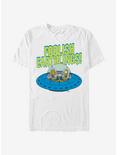 The Simpsons Foolish Earthlings! Aliens T-Shirt, WHITE, hi-res
