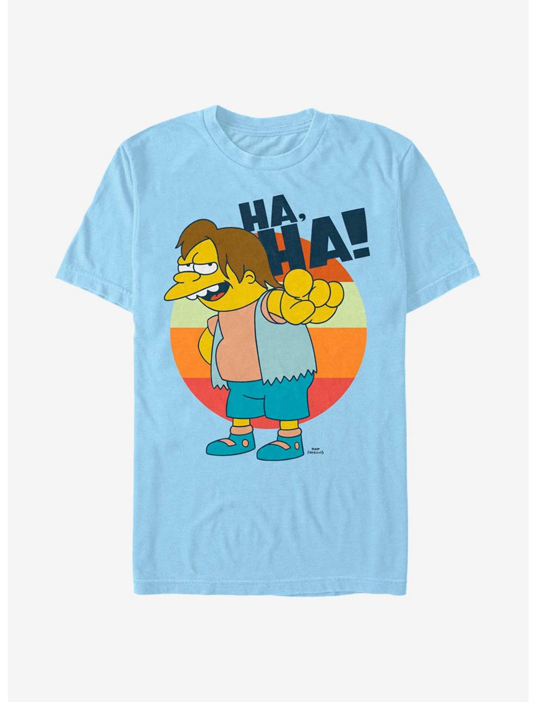 The Simpsons Nelson Haha T-Shirt, LT BLUE, hi-res