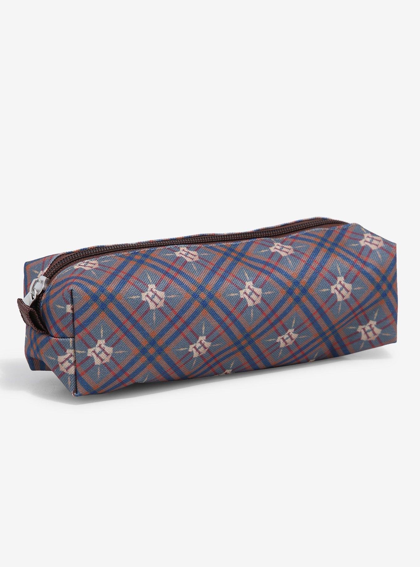 Harry Potter Hogwarts Crest Plaid Pencil Case, , hi-res