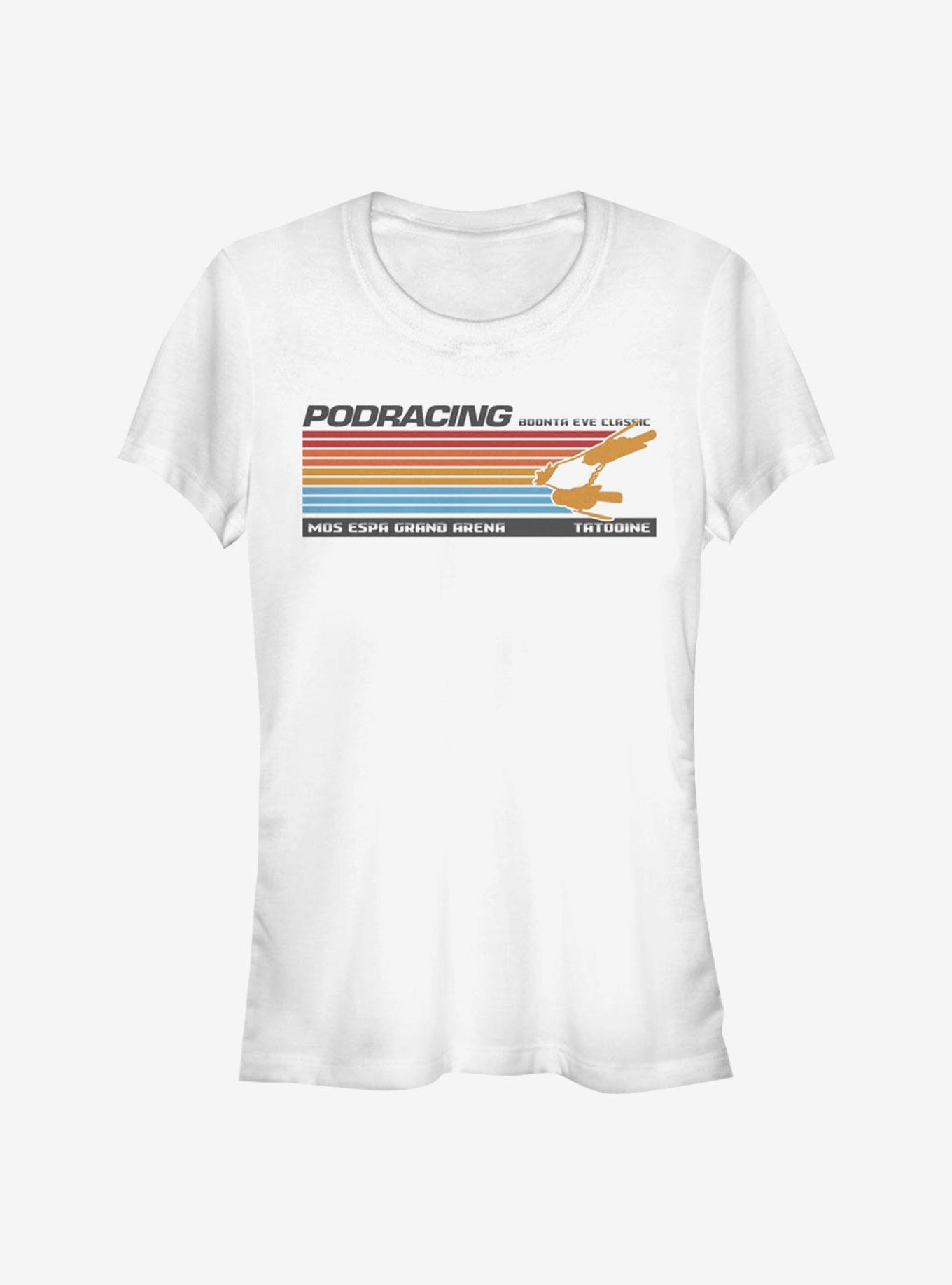 Star Wars Retro Line Podrace Girls T-Shirt, WHITE, hi-res