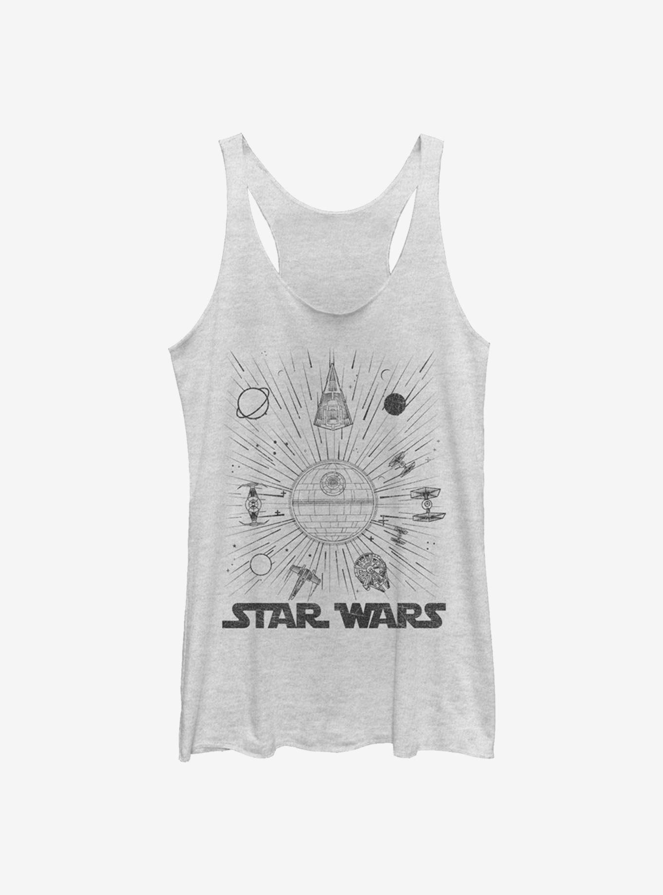 Star Wars Ships And Lines Burst Girls Tank, , hi-res