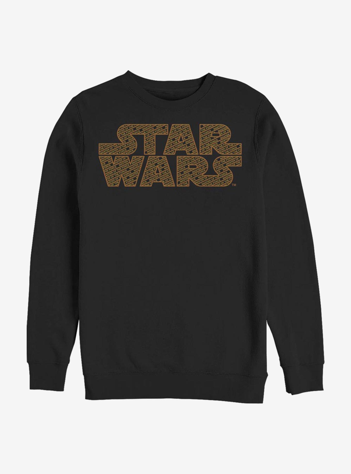 Star Wars Force Filled Logo Crew Sweatshirt, BLACK, hi-res