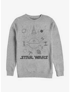 Star Wars Ships And Lines Burst Crew Sweatshirt, , hi-res