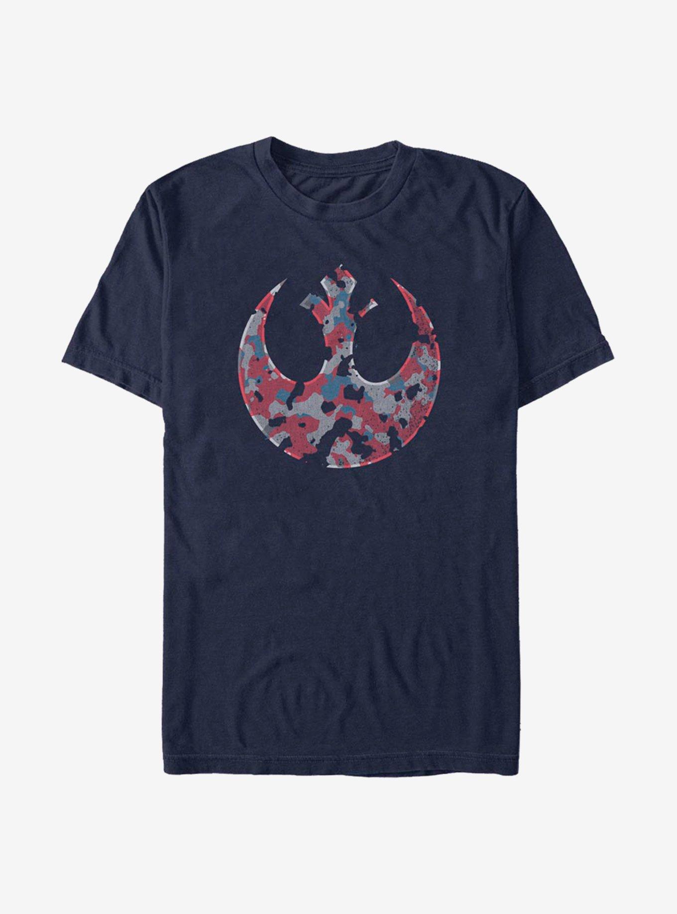 Star Wars Camo Rebel Crest T-Shirt, NAVY, hi-res