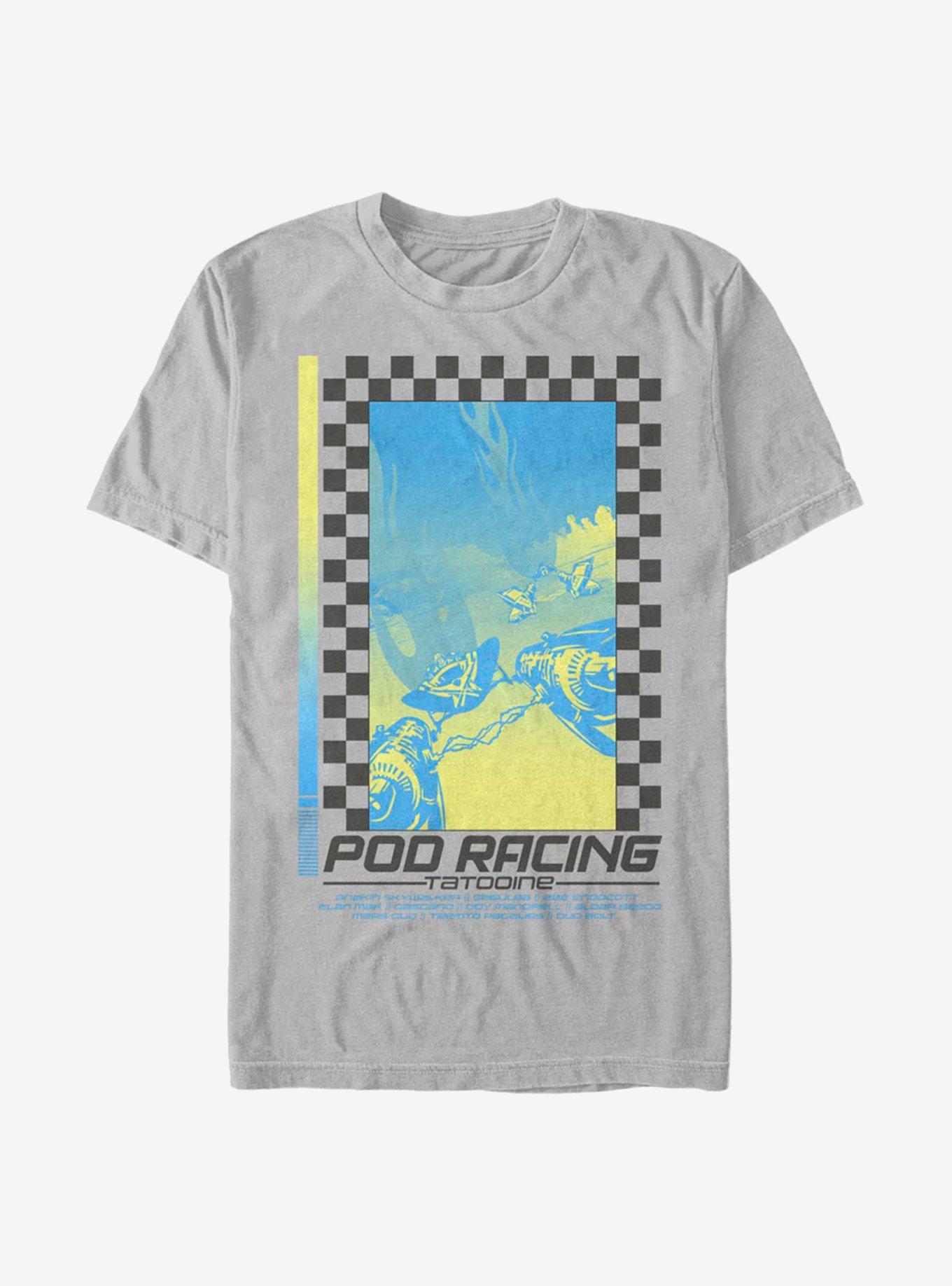 Star Wars Pod Race Poster T-Shirt, SILVER, hi-res