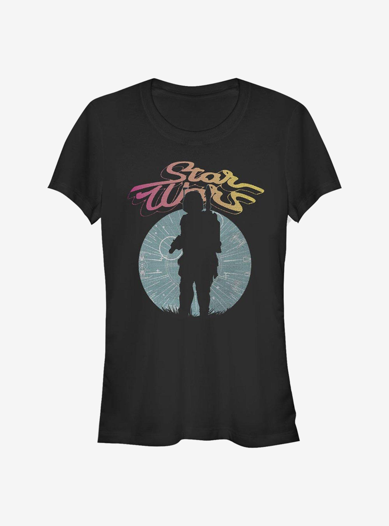 Star Wars Boba Fett Silhouette Girls T-Shirt