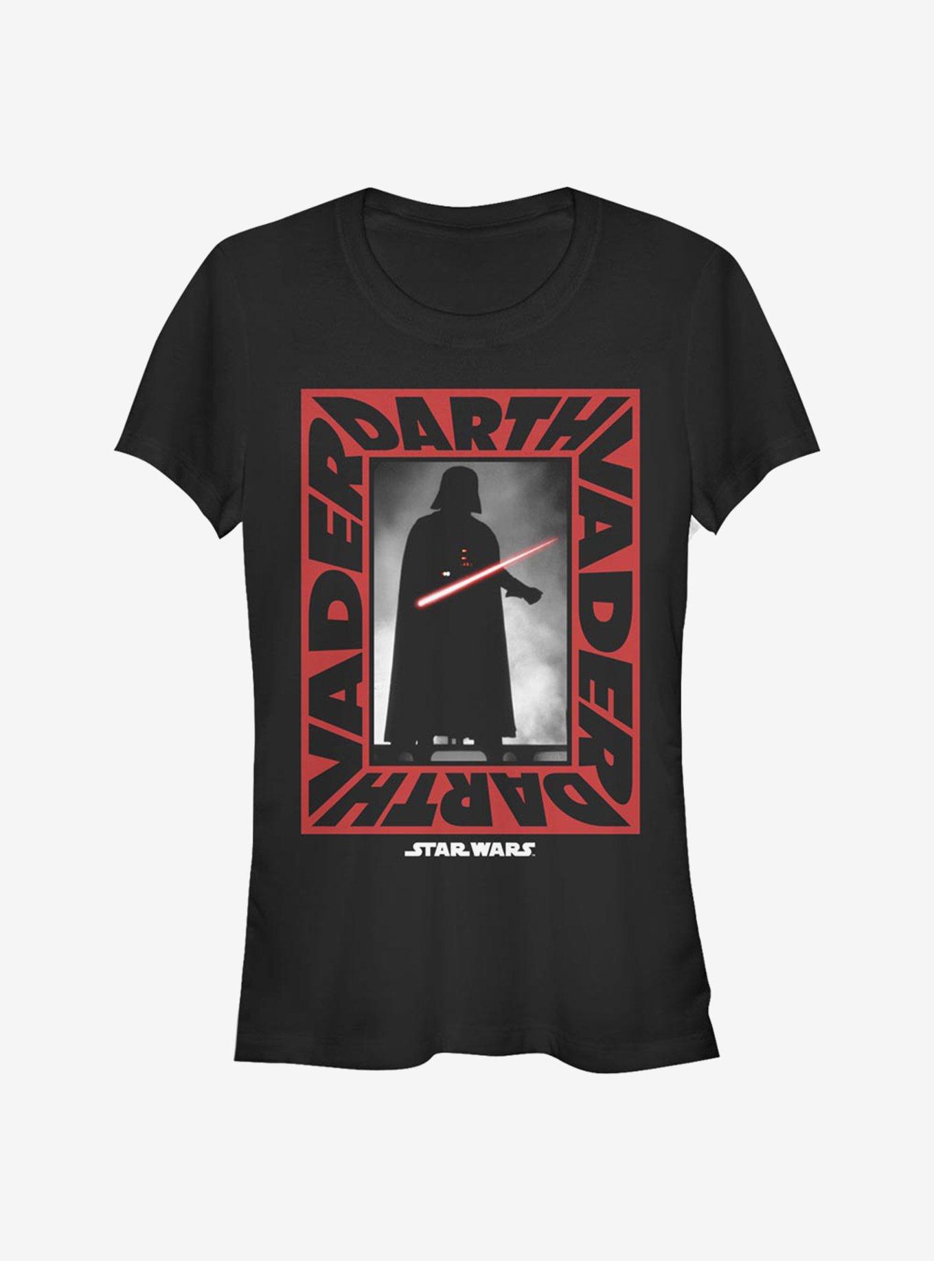 Star Wars Darth Vader Frame Girls T-Shirt, BLACK, hi-res