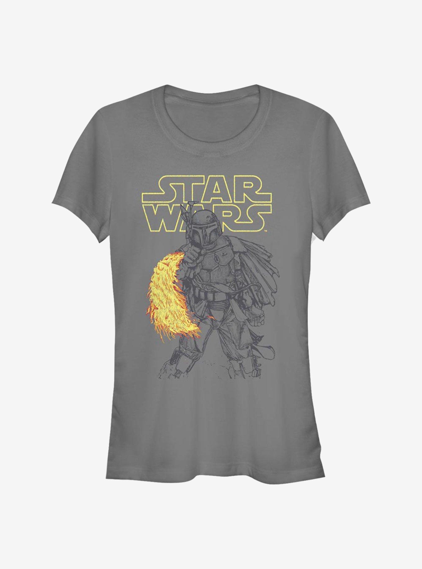 Star Wars Heat Thrower Girls T-Shirt, CHARCOAL, hi-res