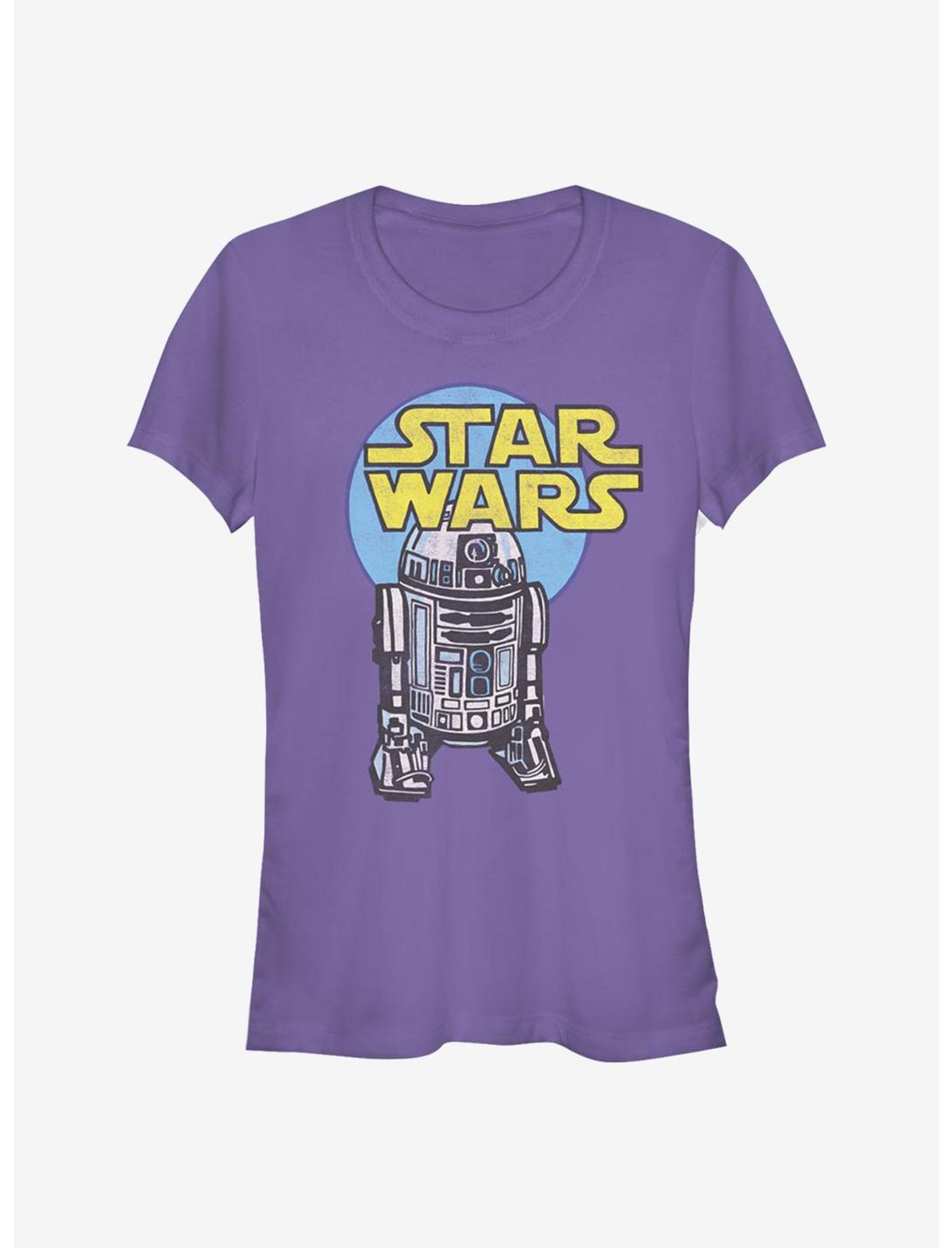 Star Wars R2 Cartoon Girls T-Shirt, PURPLE, hi-res