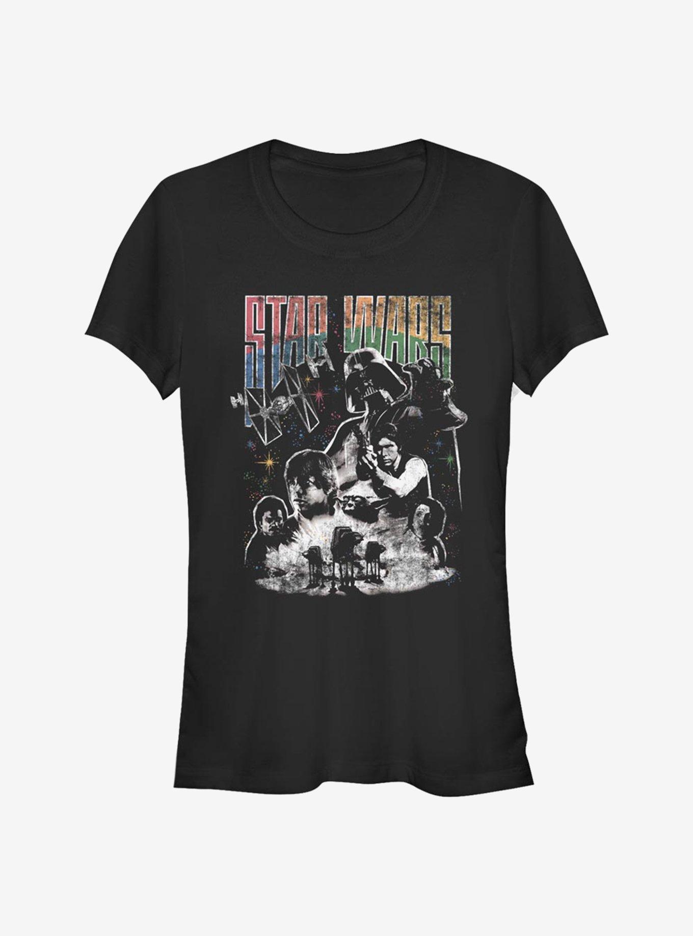 Star Wars The Original Group Girls T-Shirt, BLACK, hi-res