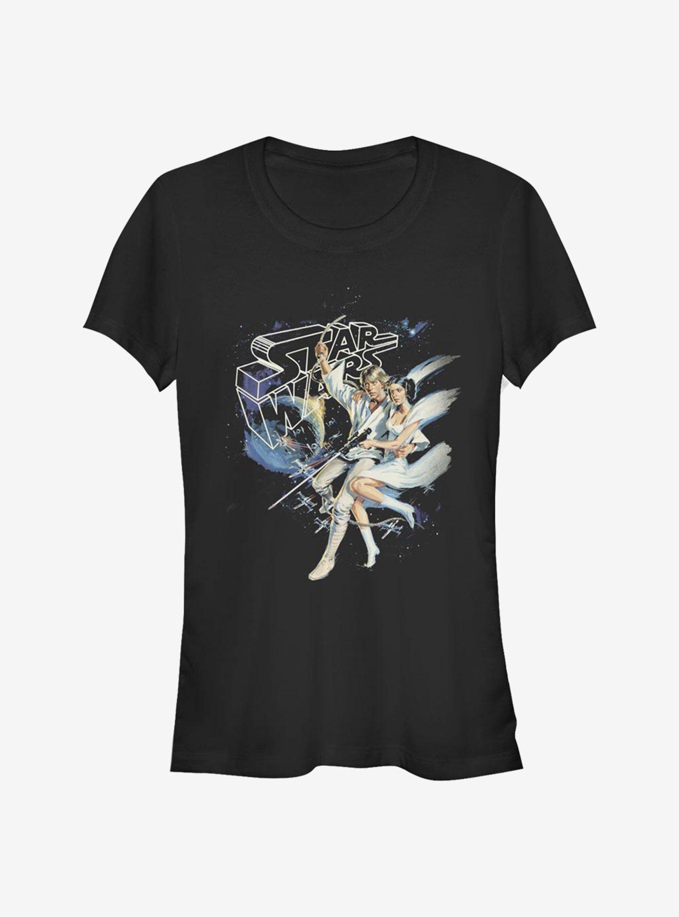 Star Wars Vintage Love Girls T-Shirt, BLACK, hi-res
