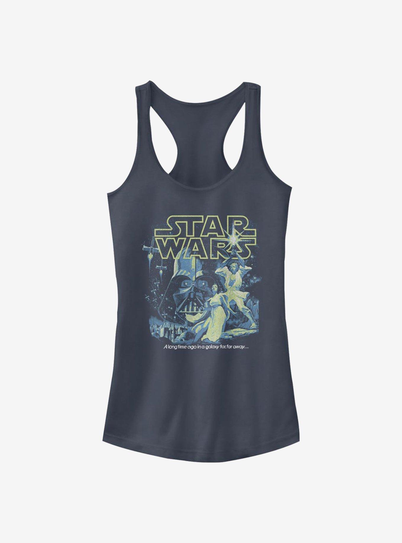 Star Wars Poster Neon Pop Girls Tank, INDIGO, hi-res