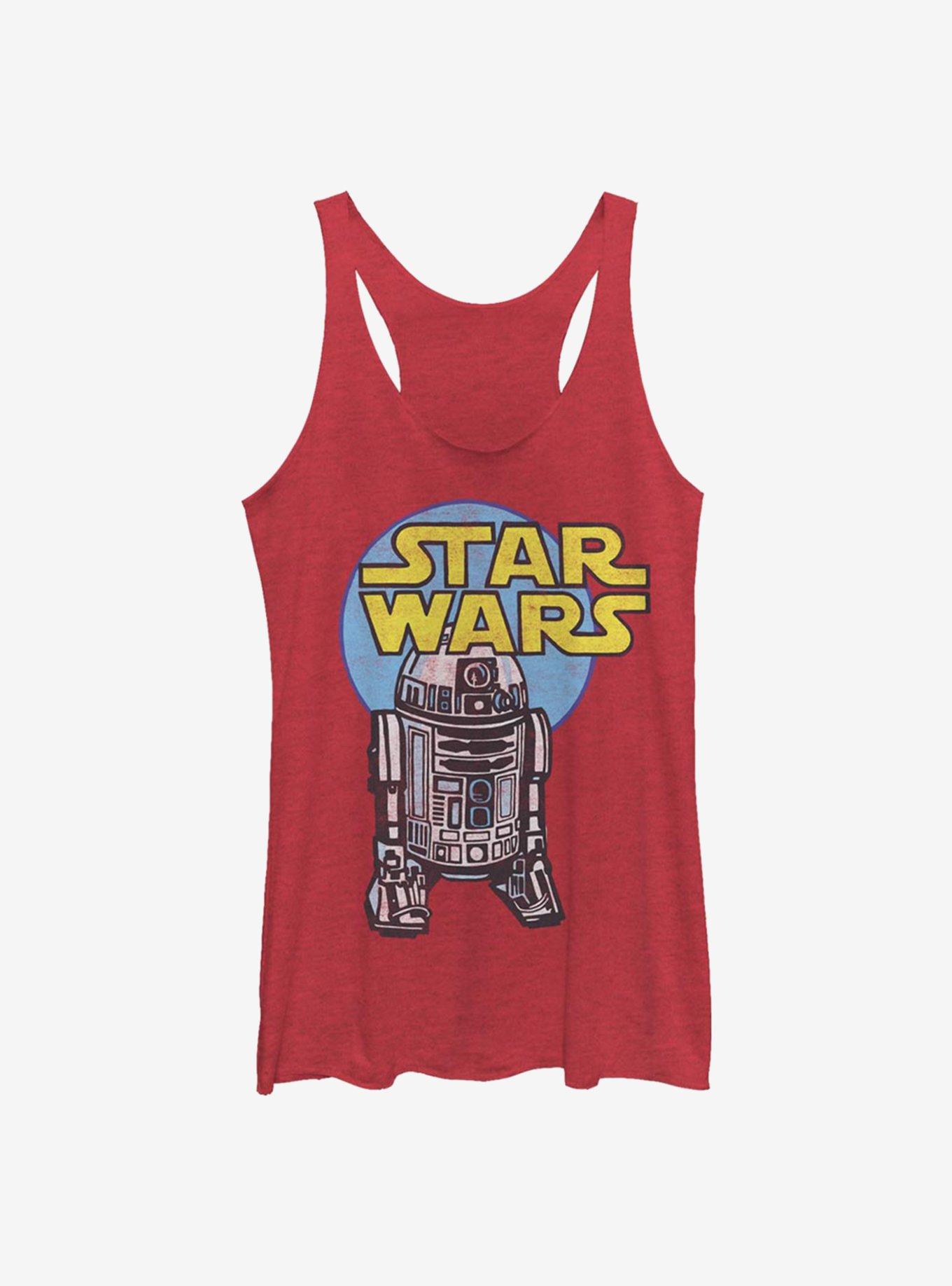 Star Wars R2 Cartoon Girls Tank, RED HTR, hi-res