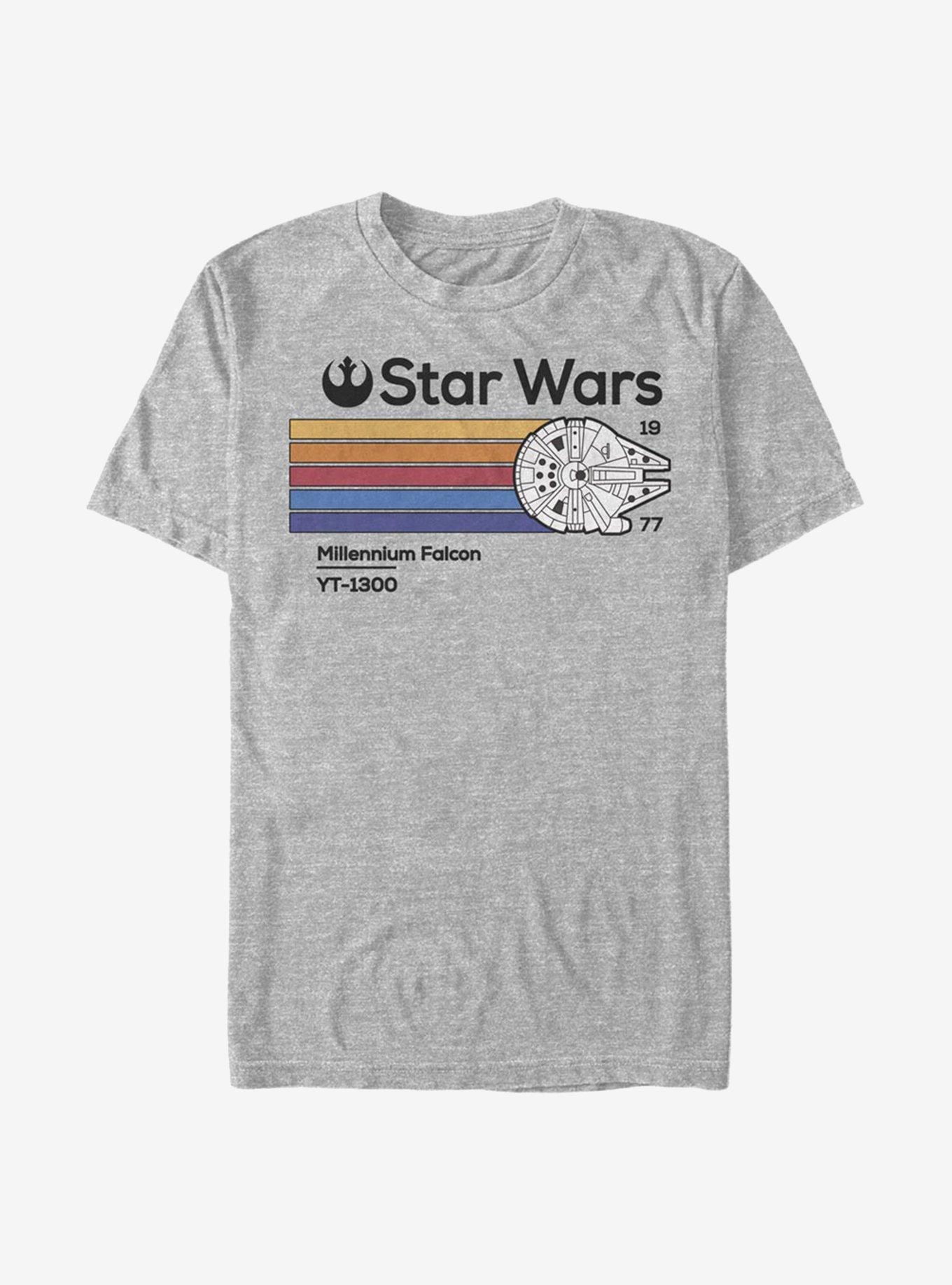 Star Wars Millennium Falcon 1977 T-Shirt, ATH HTR, hi-res