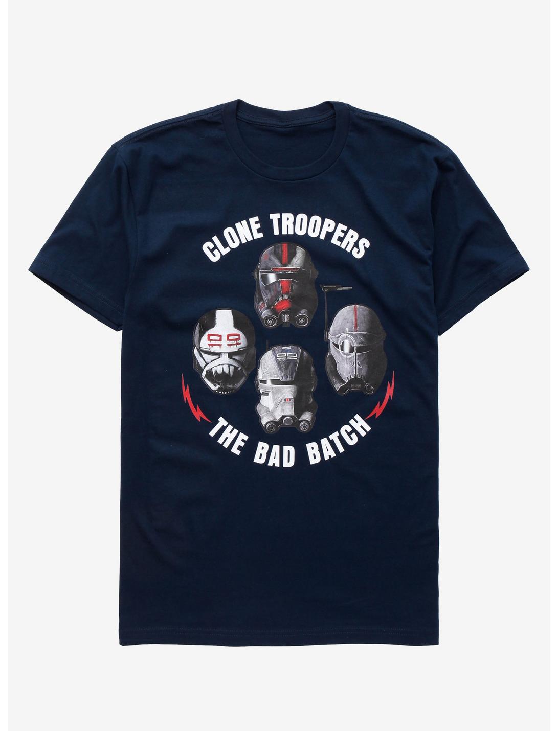 Star Wars The Bad Batch Clone Troopers T-Shirt - BoxLunch Exclusive, BLACK, hi-res