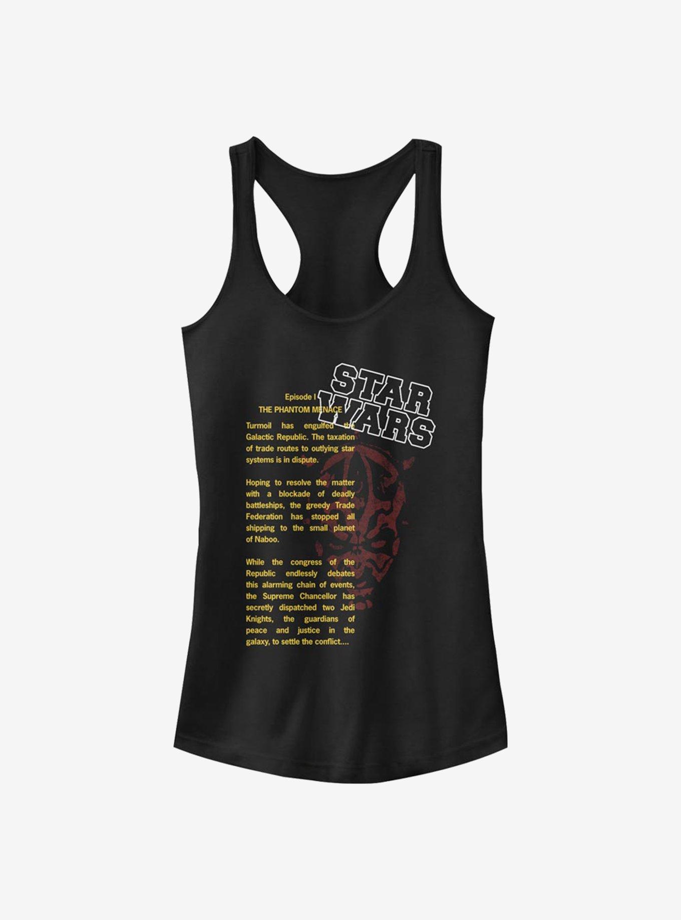 Star Wars Darth Maul Story Girls Tank - BLACK | Hot Topic