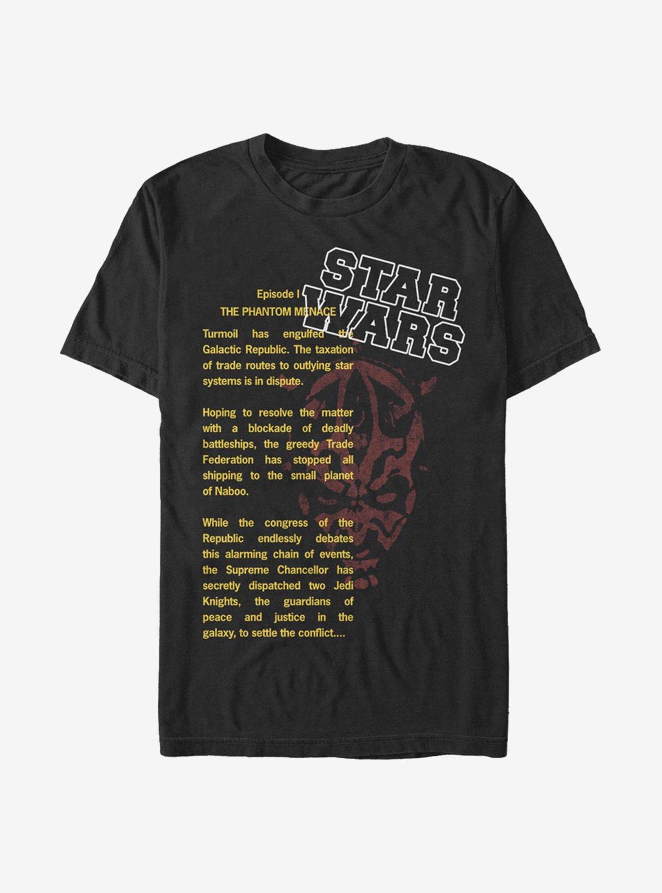 Star Wars Darth Maul Crawl T-Shirt, BLACK, hi-res