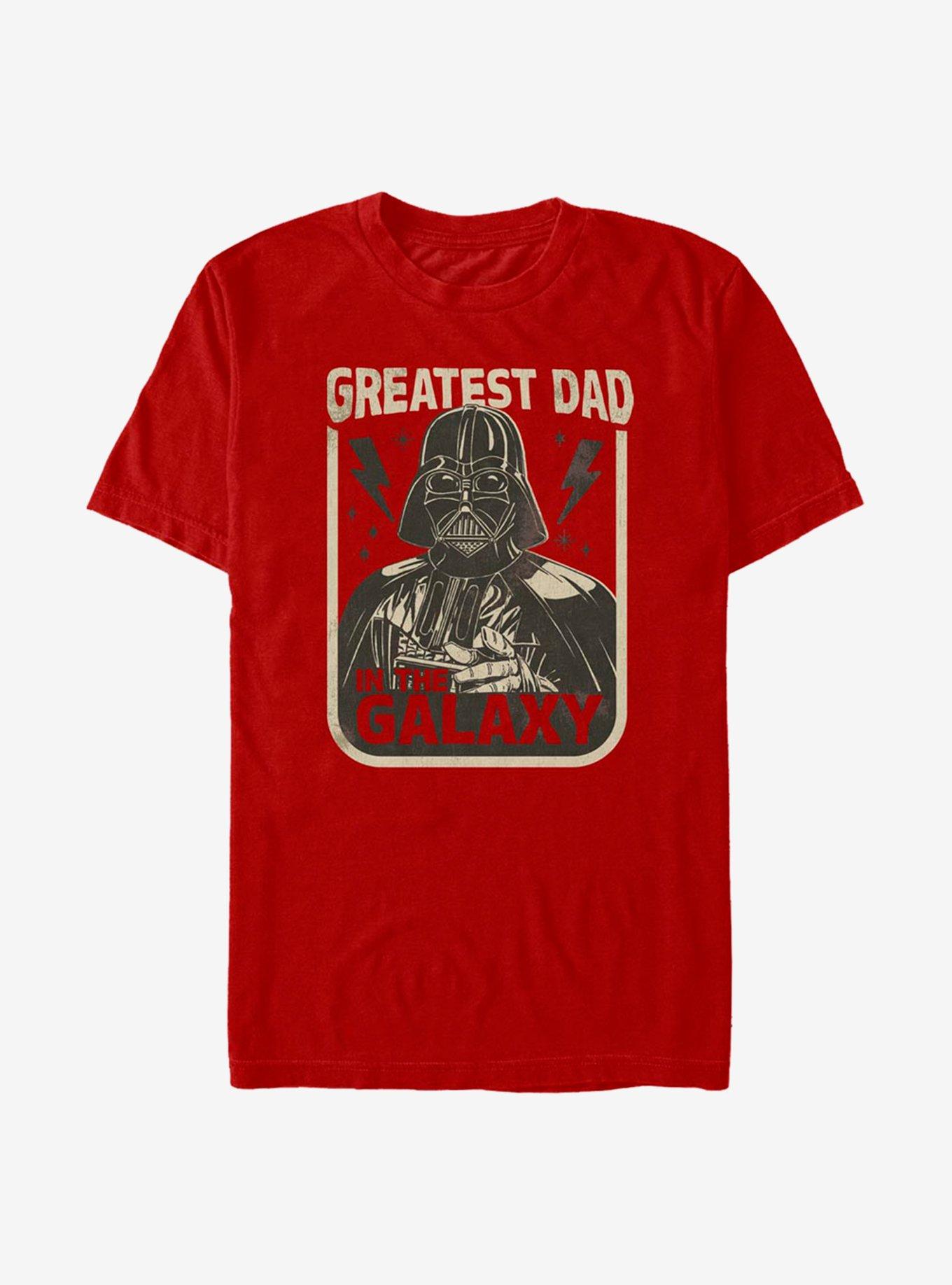 Star Wars Galaxy Dad T-Shirt, RED, hi-res