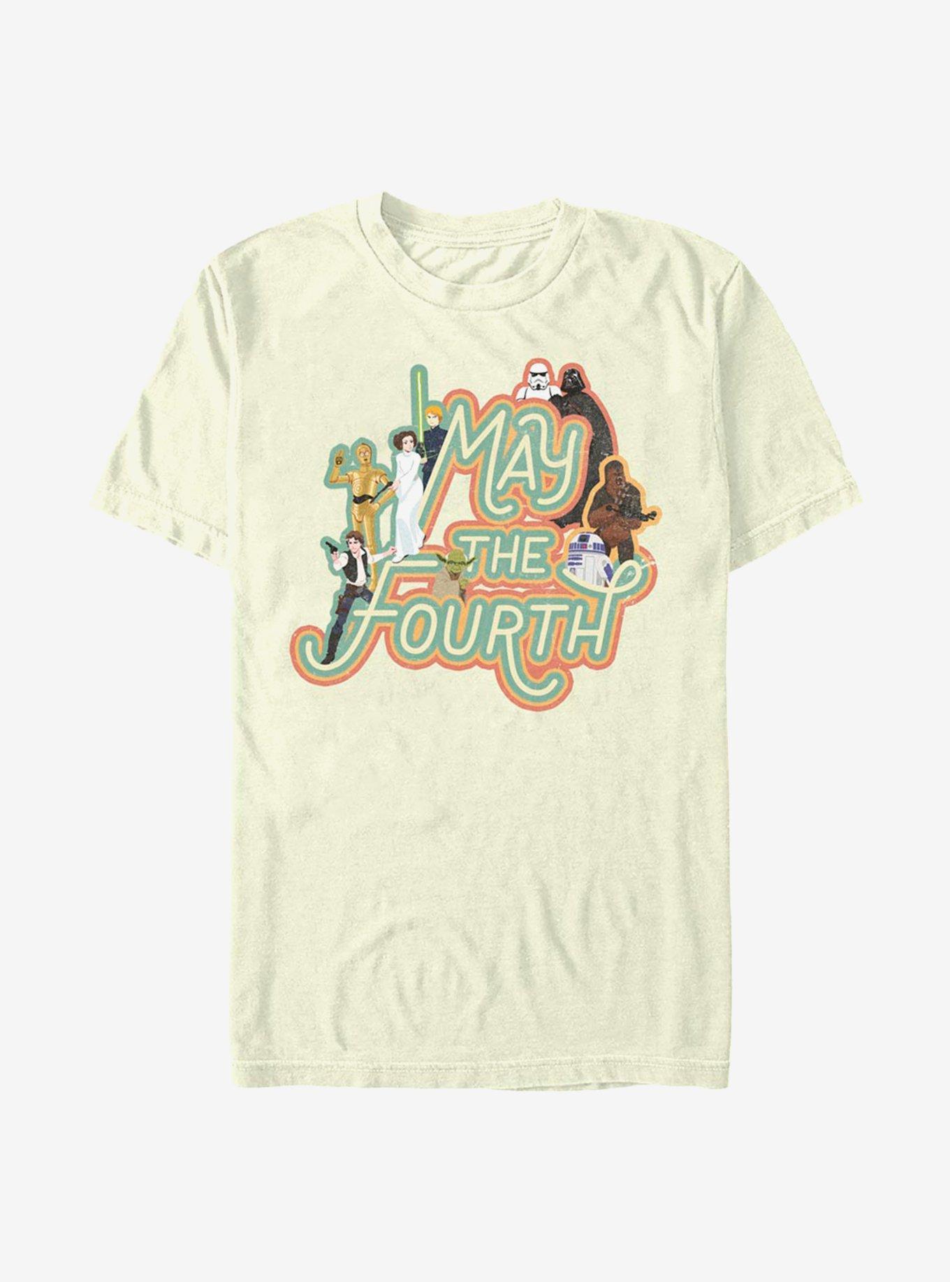 Star Wars May The Fourth T-Shirt, NATURAL, hi-res