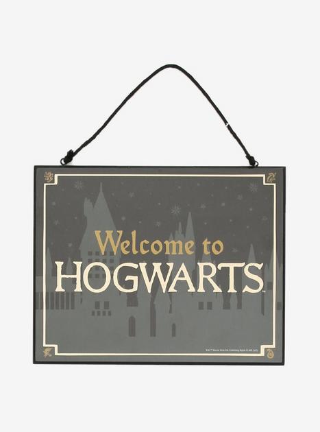 Harry Potter Hogwarts Double-Sided Sign | Hot Topic