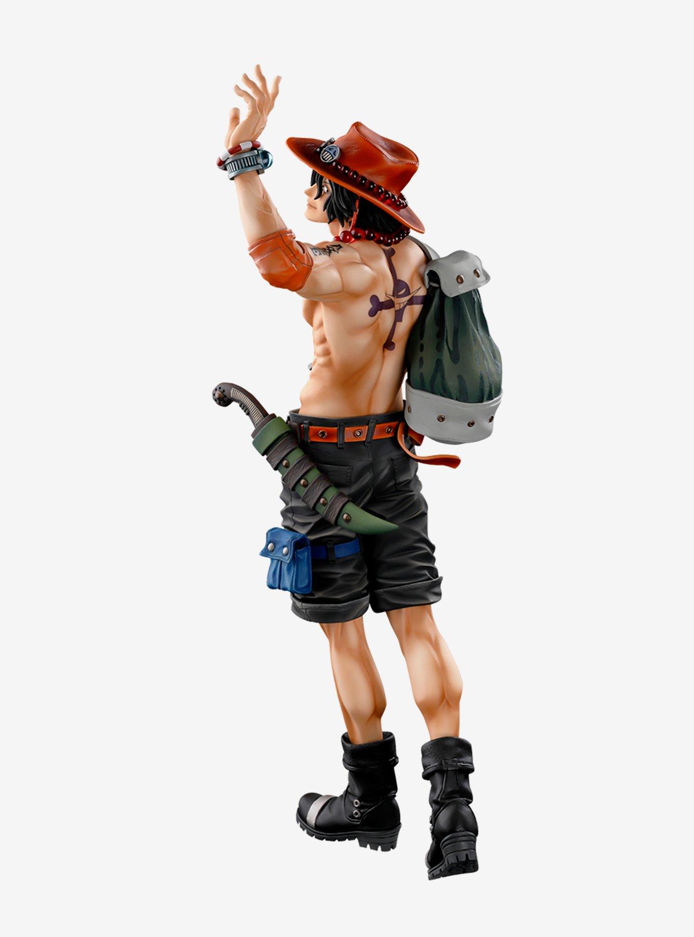 Banpresto One Piece World Figure Colosseum 3 Super Master Stars Portgas D. Ace (Two Dimensions) Figure, , hi-res
