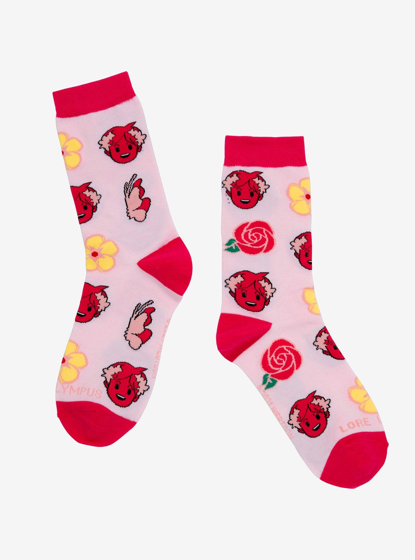 Lore Olympus Persephone Crew Socks - BoxLunch Exclusive, , hi-res