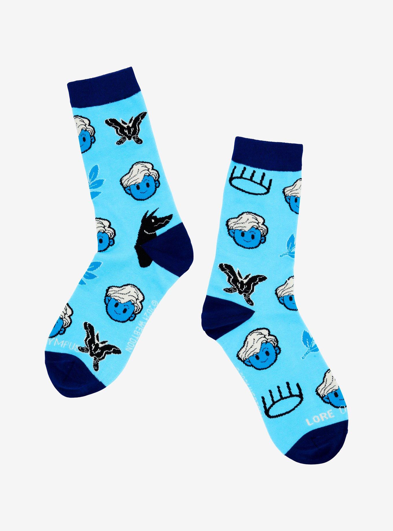 Lore Olympus Hades Crew Socks - BoxLunch Exclusive, , hi-res