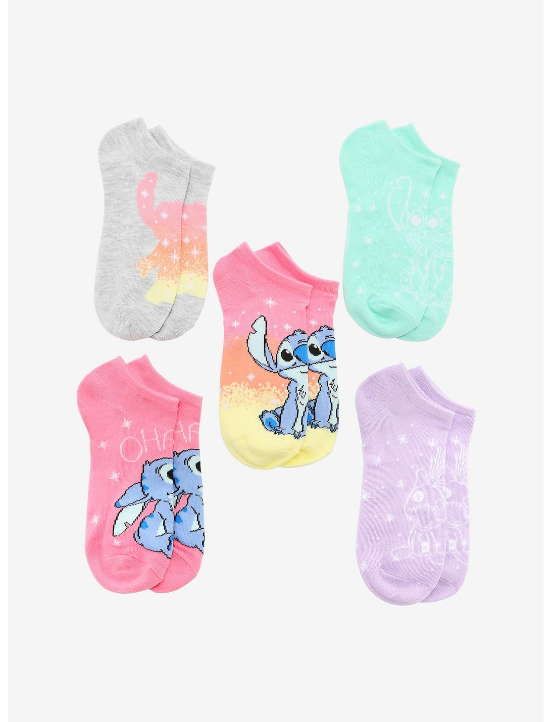 Disney Lilo & Stitch Pastel Sock Set, , hi-res